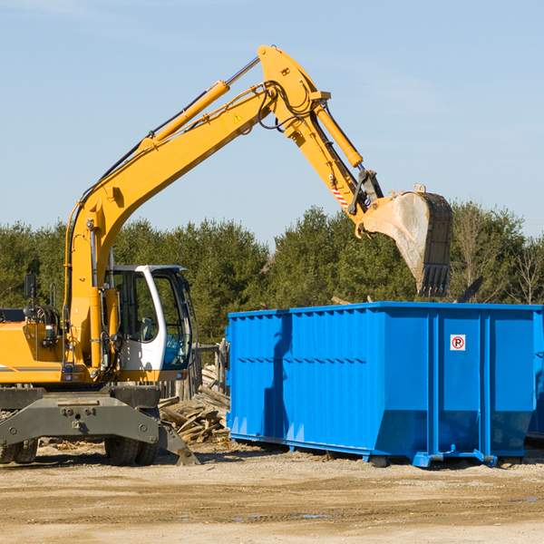 are there any restrictions on where a residential dumpster can be placed in Glen Mills